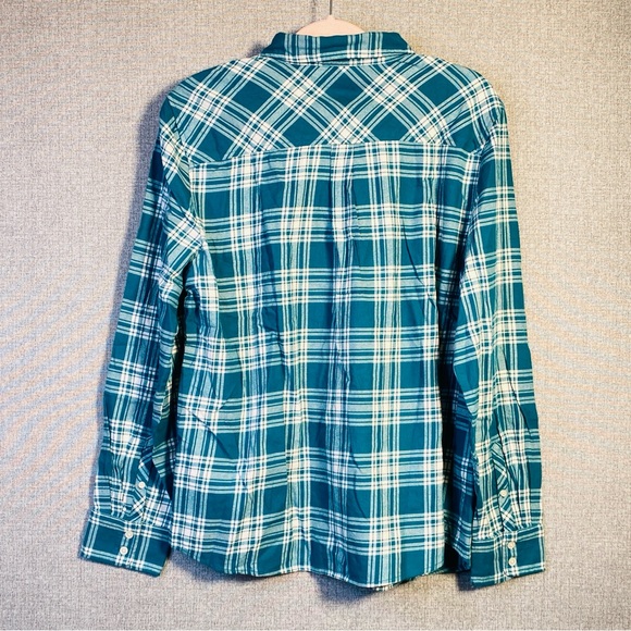 NEW J. Crew XL Women’s Plaid Flannel Soft Cotton Button Front Shirt - Picture 7 of 7